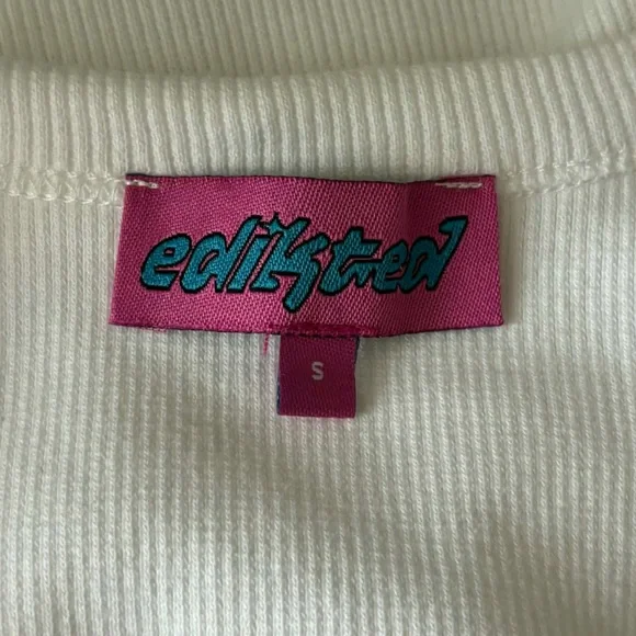 Edikted White Ribbed Button Tank - Picture 6 of 6